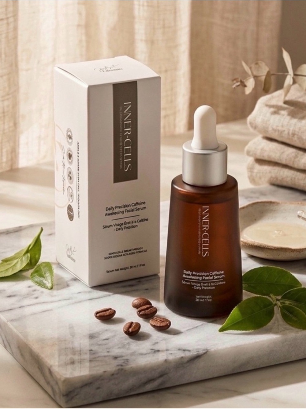 INNER-CELLS Daily Precision Caffeine Awakening Facial Serum - Retail $299